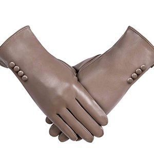 NWOT Women's Faux Leather Fashion Gloves